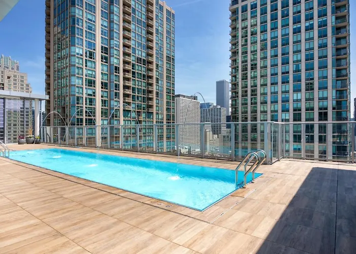 Апартаменты River N 1br W Gym Pool Wd Nr L Chi-124 *