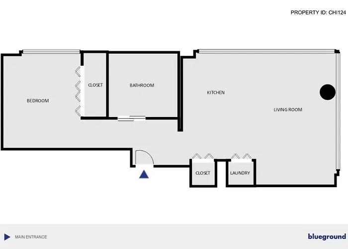 River N 1br W Gym Pool Wd Nr L Chi-124 Апартаменты